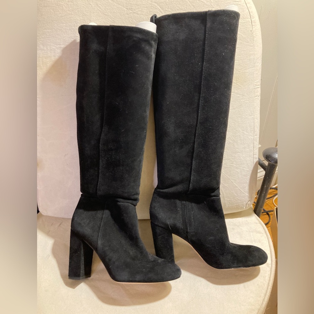 JMcLaughlin women’s Knee-High Boots, 7.5 , black suede